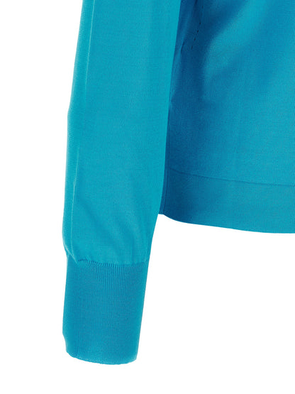 Blue Cotton Cardigan