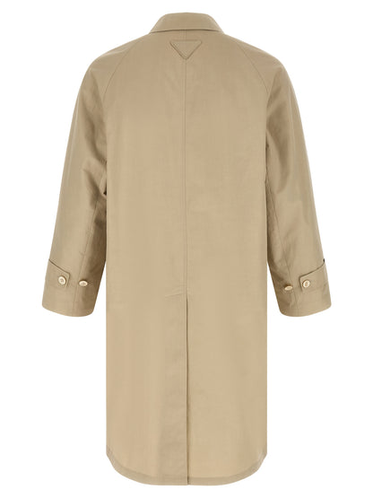 Beige Cotton Coat