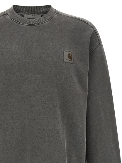 Black Cotton Sweatshirt