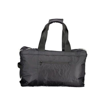 Black Polyester Men Travel Bag