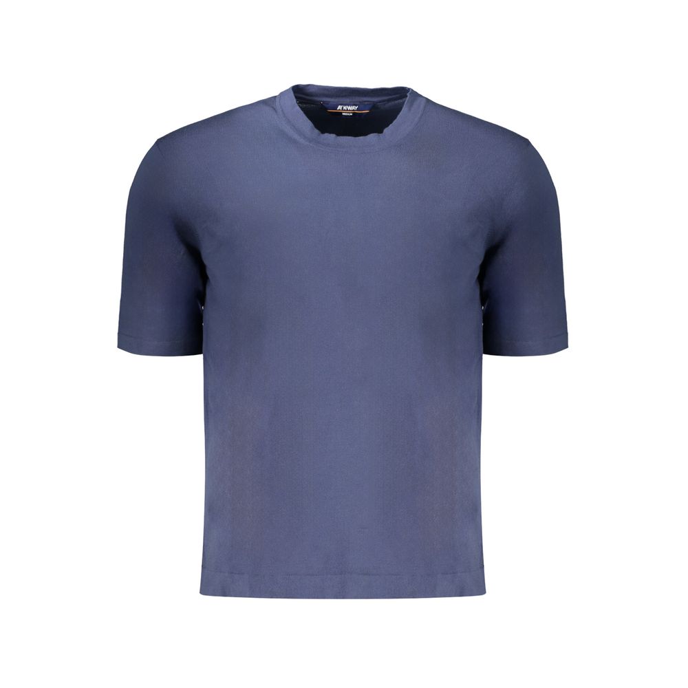 Blue Cotton Men's T-Shirt