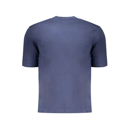 Blue Cotton Men's T-Shirt