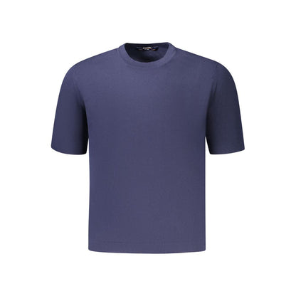 Blue Cotton Men's T-Shirt