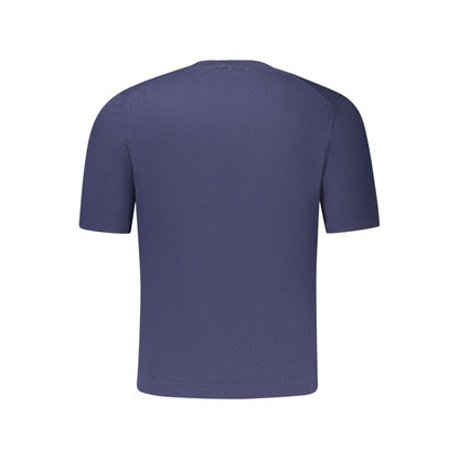 Blue Cotton Men's T-Shirt