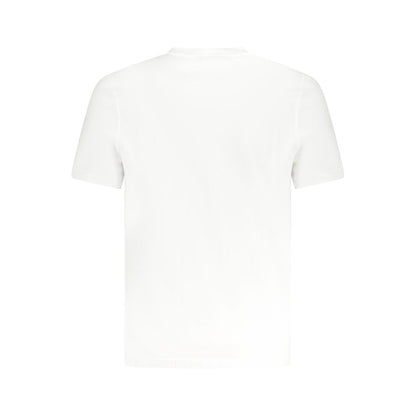 White Cotton Men T-Shirt