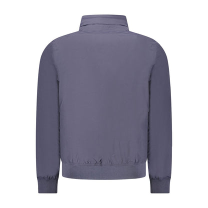 Blue Nylon Mens Jacket