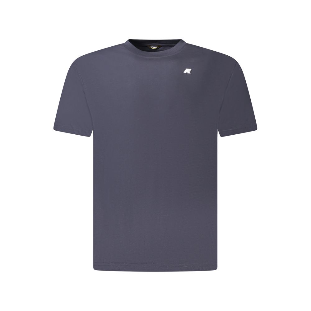 Blue Cotton Men T-Shirt