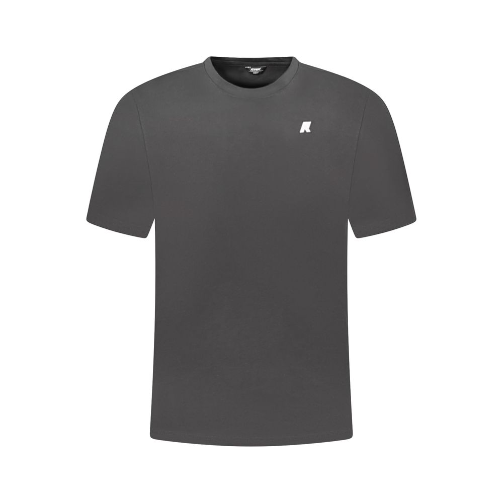 Black Cotton Men T-Shirt