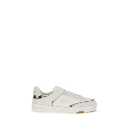 White Calf Leather Bos Taurus Low Top Sneakers
