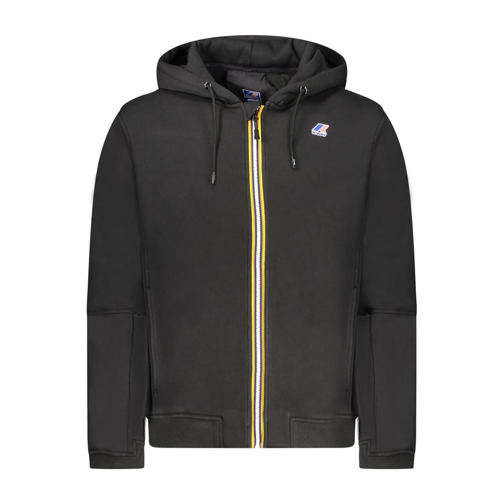 Black Cotton Men Sweater