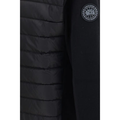 Black Recycled Polyamide Full-Length Jacket