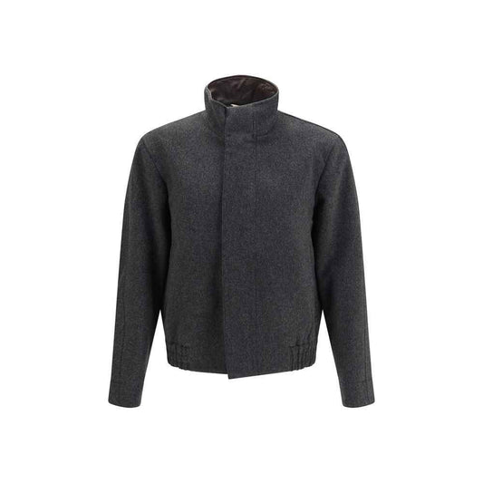 Gray Wool Oves Aries Bomber