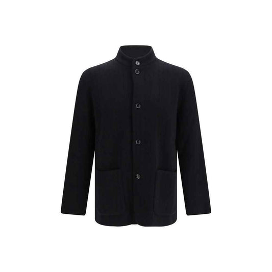 Black Wool Oves Aries Full-Length Jacket