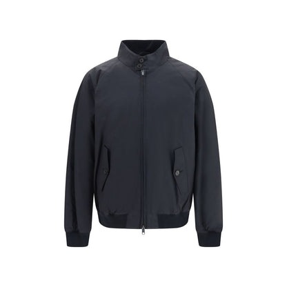 Black Polyester Bomber