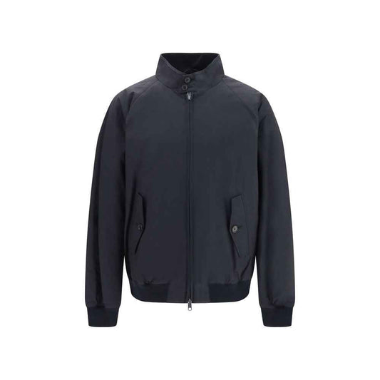 Black Polyester Bomber