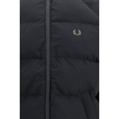 Black Polyamide Full-Length Jacket