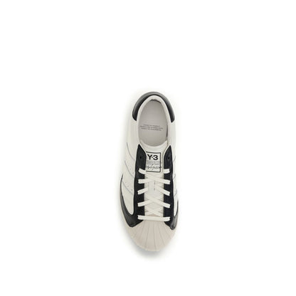White Calf Leather Bos Taurus Low Top Sneakers