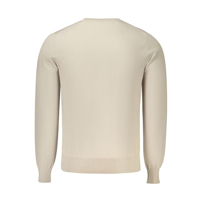 Beige Cotton Men's Maglia