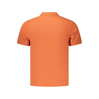 Orange Cotton Men's Polo Shirt