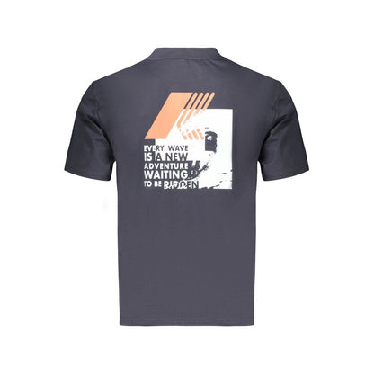 Blue Cotton Men's T-Shirt