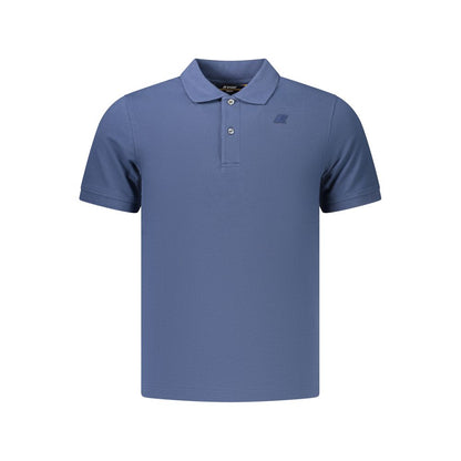 Blue Cotton Men's Polo Shirt