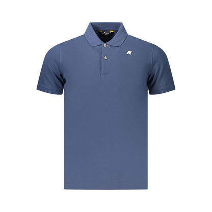 Blue Cotton Polo Shirt