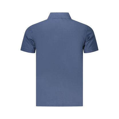 Blue Cotton Polo Shirt