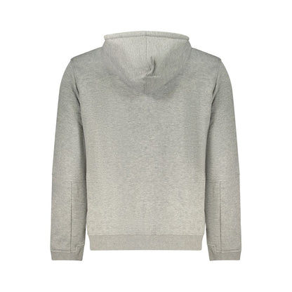 Gray Polyester Men Sweatshirt