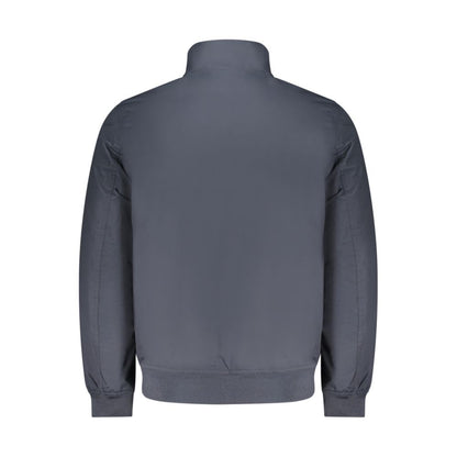 Blue Polyester Men's Jacket