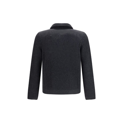 Gray Cashmere Cardigan