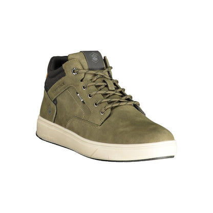Verde Polyester Mens Sneaker