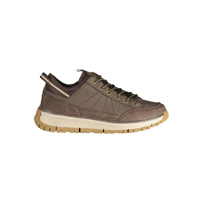 Brown Polyurethane Men's Sneaker