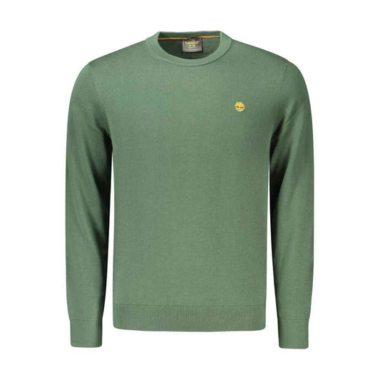 Green Cotton Men's Sweater