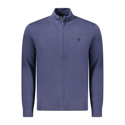 Blue Cotton Men Sweater