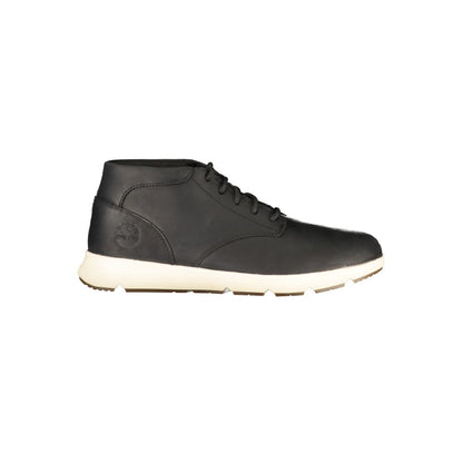 Black Polyurethane Men's Sneaker