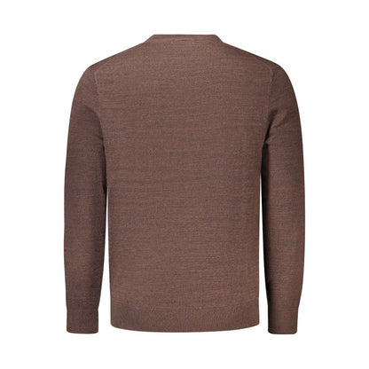 Brown Cotton Men's Sweater