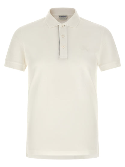 White Cotton Polo Shirt