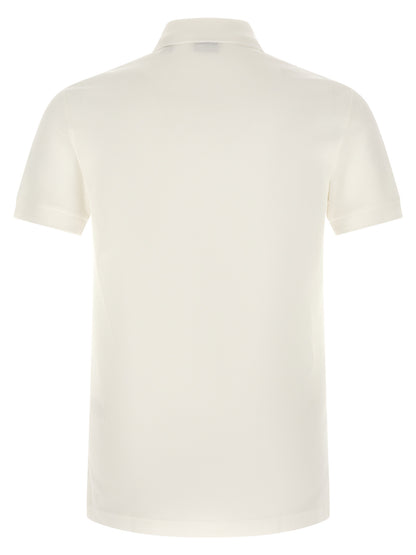 White Cotton Polo Shirt