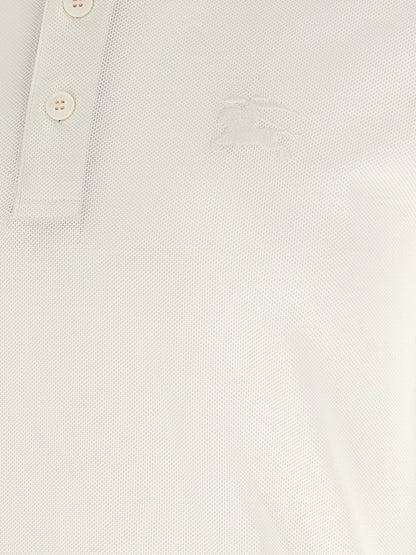 White Cotton Polo Shirt