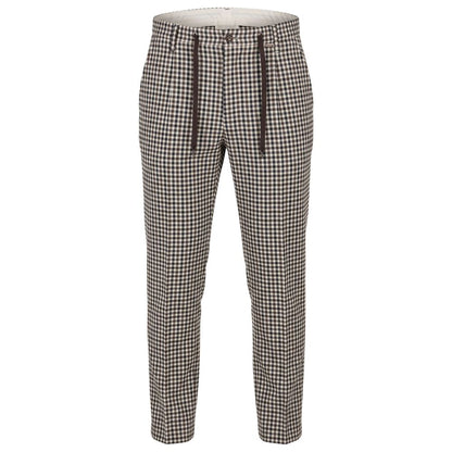 Blue Cotton Men Pants