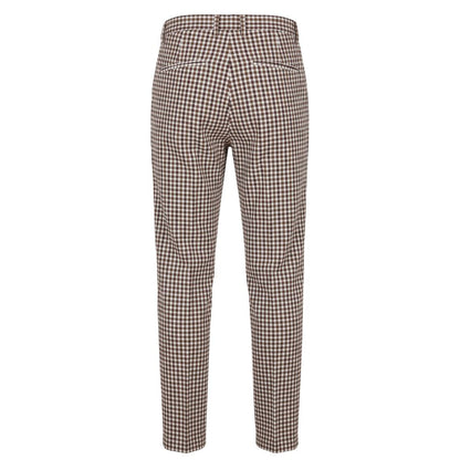 Brown Cotton Men Pant