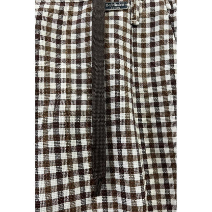Brown Cotton Men Pant