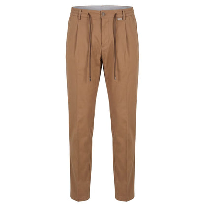 Brown Cotton Men Pants