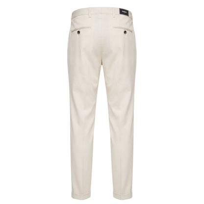 White Viscose Men Pants