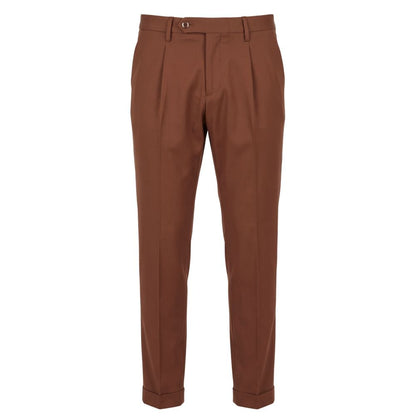 Brown Viscose Men's Pant