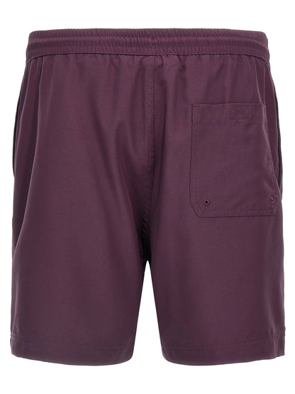 Purple Polyester Shorts