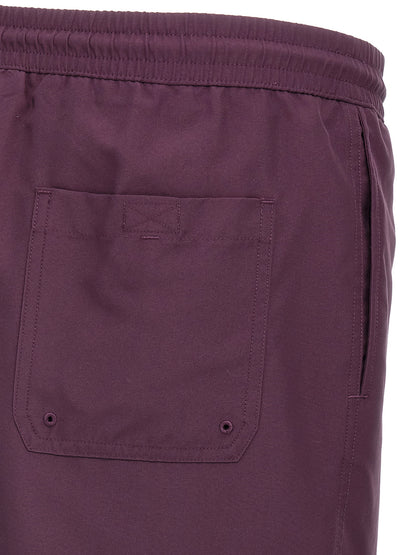 Purple Polyester Shorts