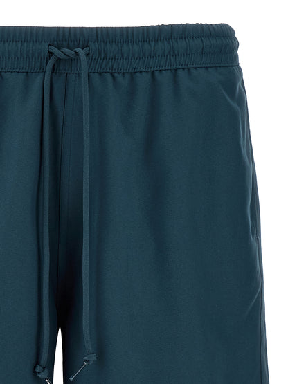 Blue Polyester Shorts