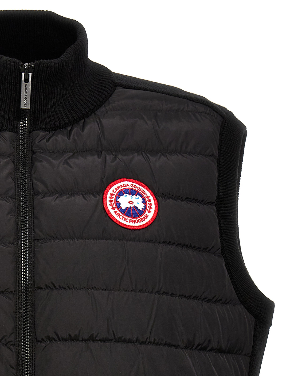 Black Polyamide Sleeveless Jacket