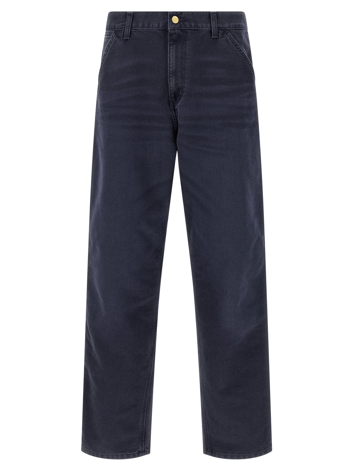 Blue Organic Cotton Casual Pants